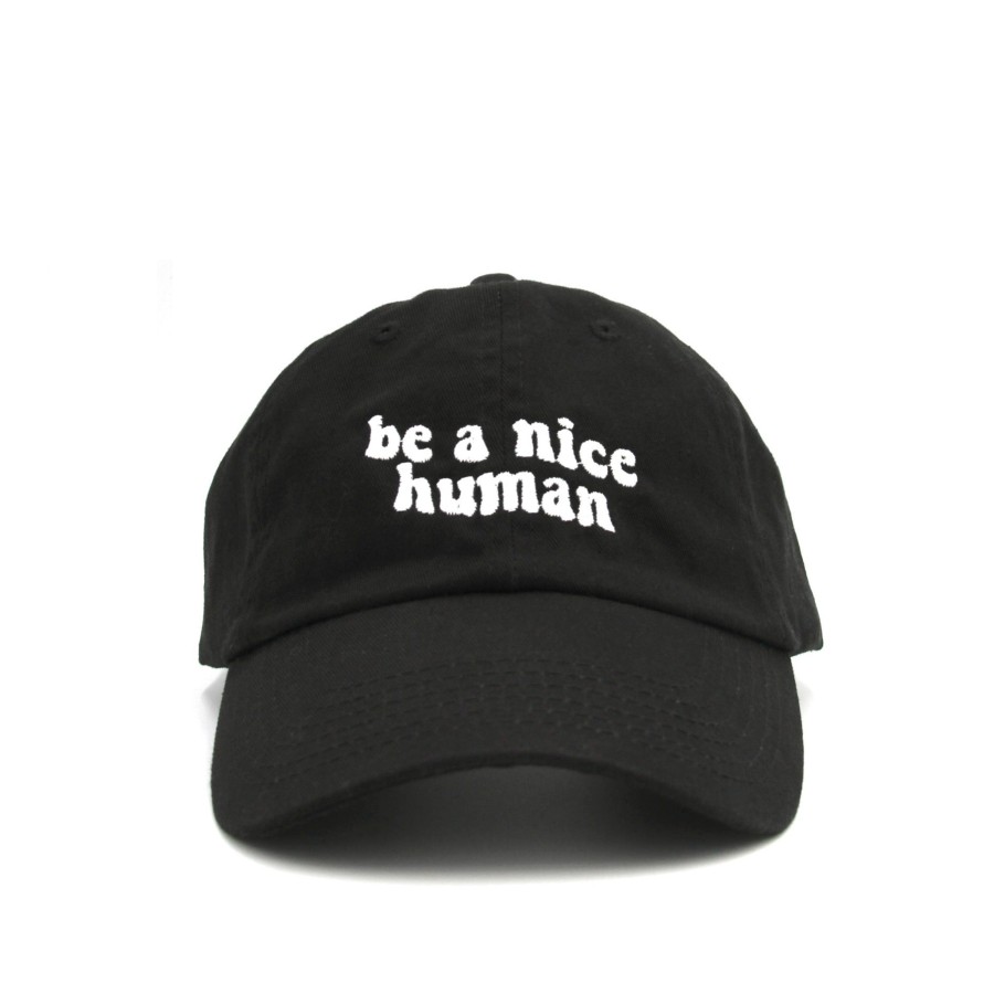 Caps Wear The Peace | Be A Nice Human Cap Black