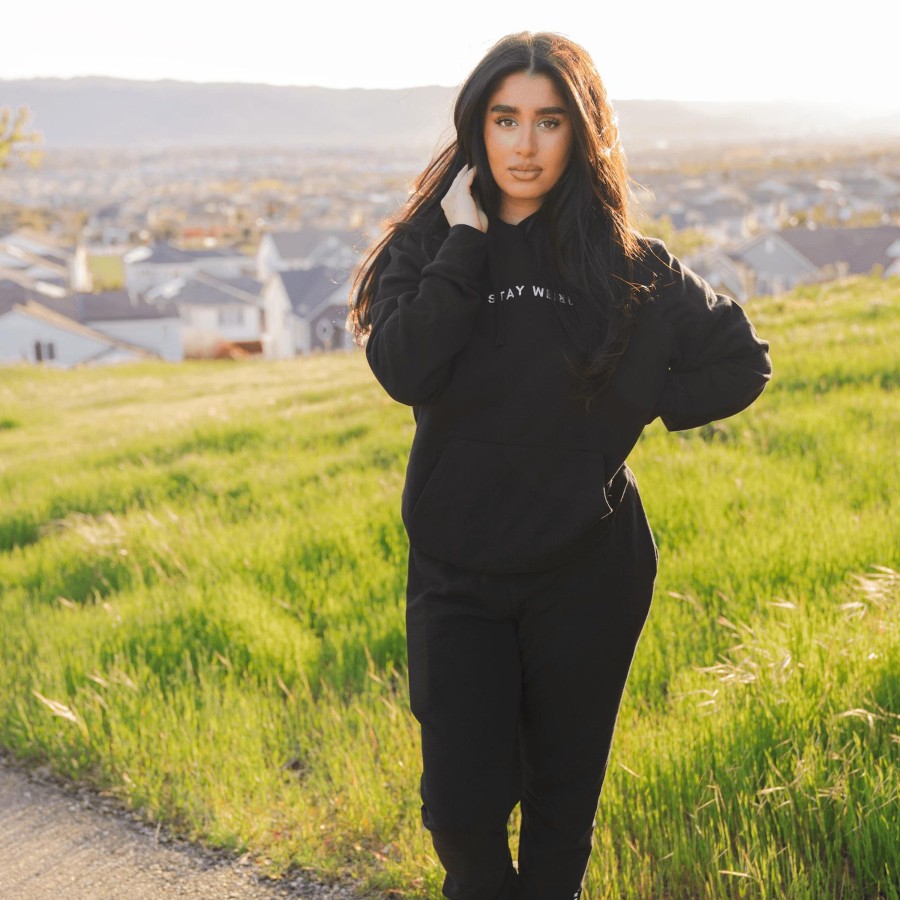 Clothing Wear The Peace | Stay Weird Black Sweat Suit