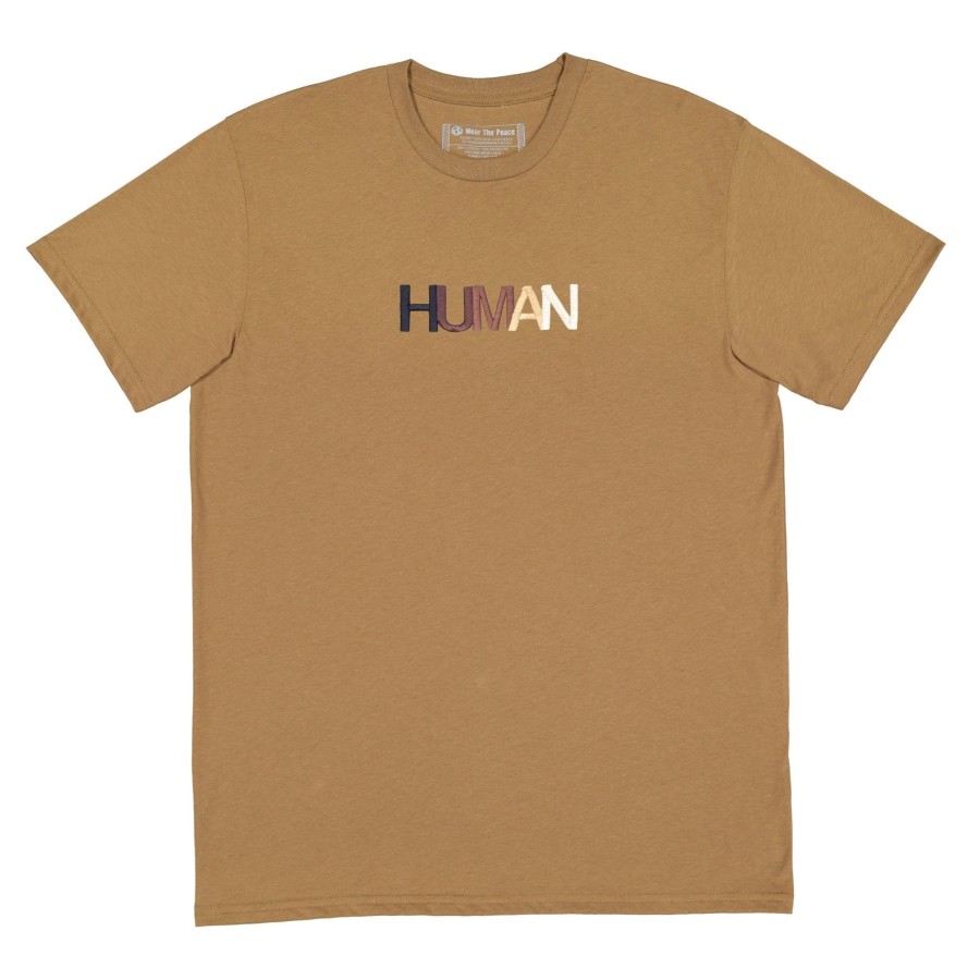 Clothing Wear The Peace | Human Embroidered Tee