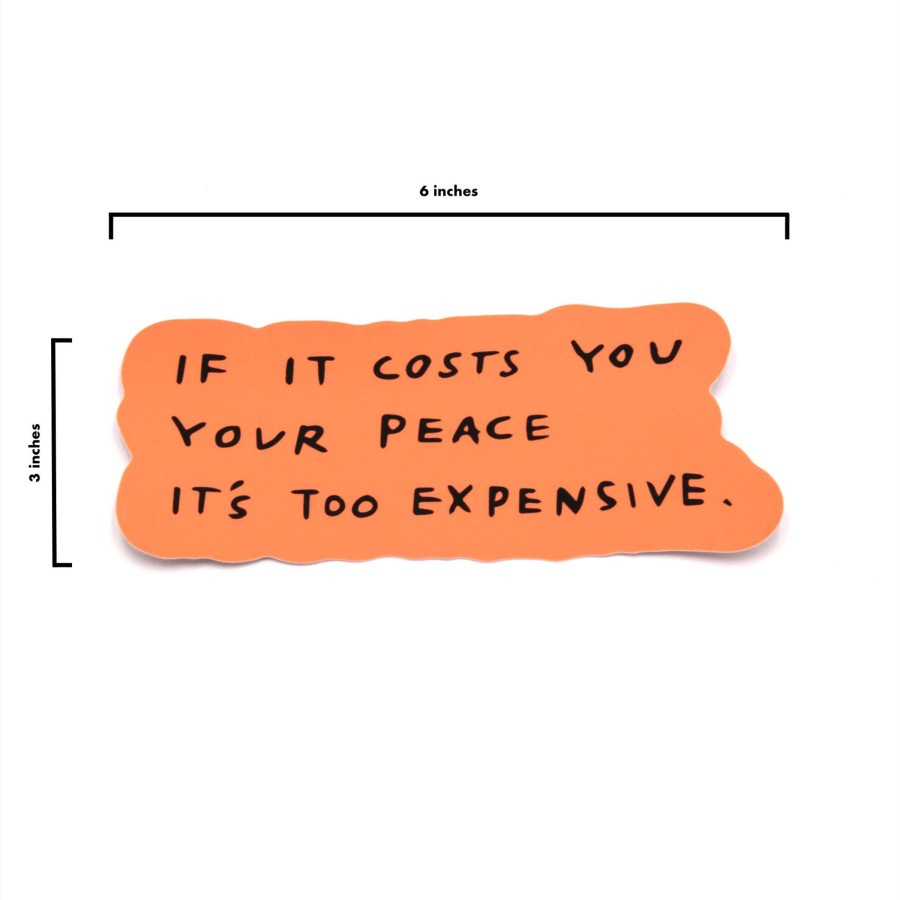 Accessories Wear The Peace | Cost Of Peace Bumper Sticker