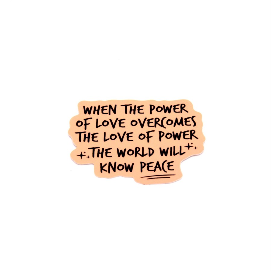 Accessories Wear The Peace | The Power Of Love Sticker