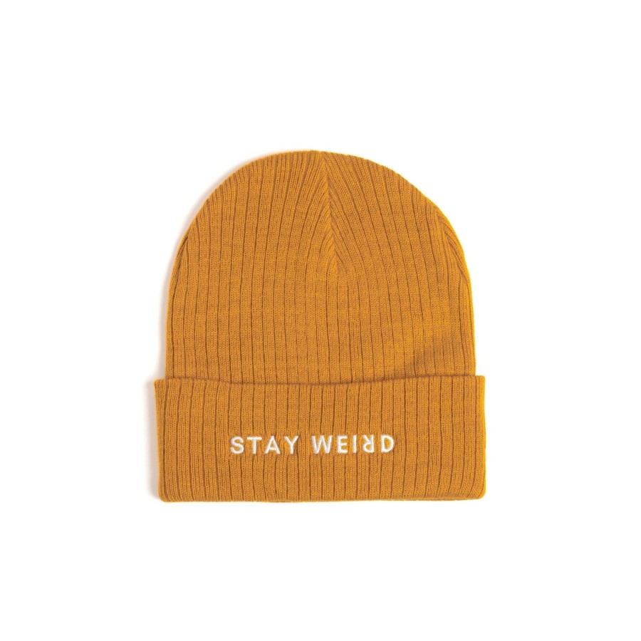 Caps Wear The Peace | Stay Weird Embroidered Beanie