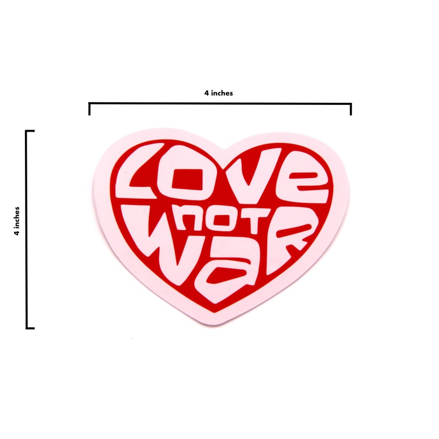 Accessories Wear The Peace | Love Not War Bumper Sticker