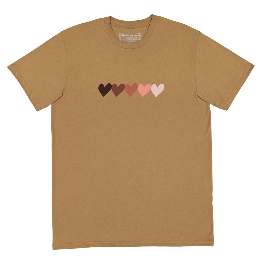 Clothing Wear The Peace | Skin Tone Hearts Tee