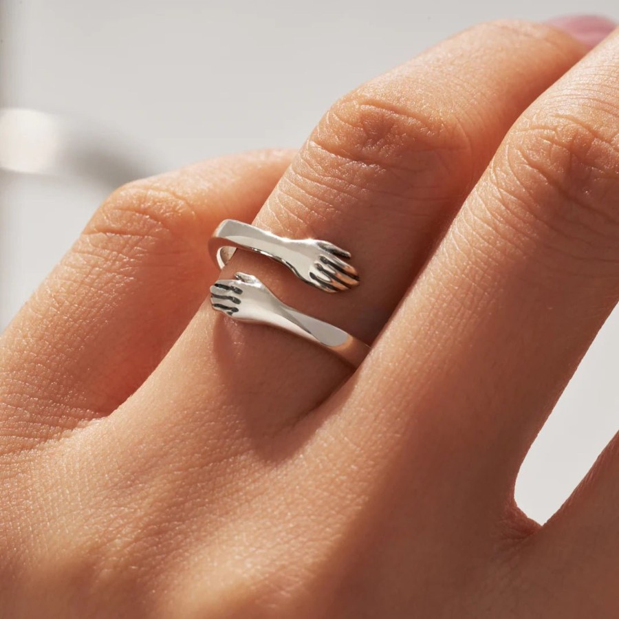 Jewelry Wear The Peace | Hug Sterling Ring