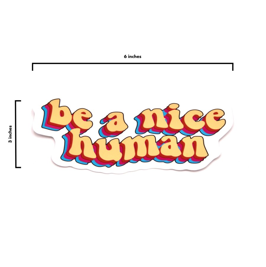 Accessories Wear The Peace | Be A Nice Human Bumper Sticker