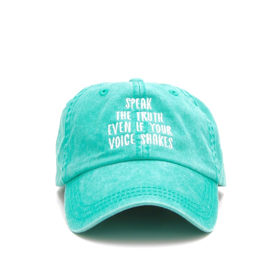 Caps Wear The Peace | Speak The Truth Cap Sea Foam