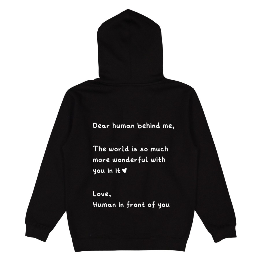 Clothing Wear The Peace | Dear Human Behind Me Hoodie