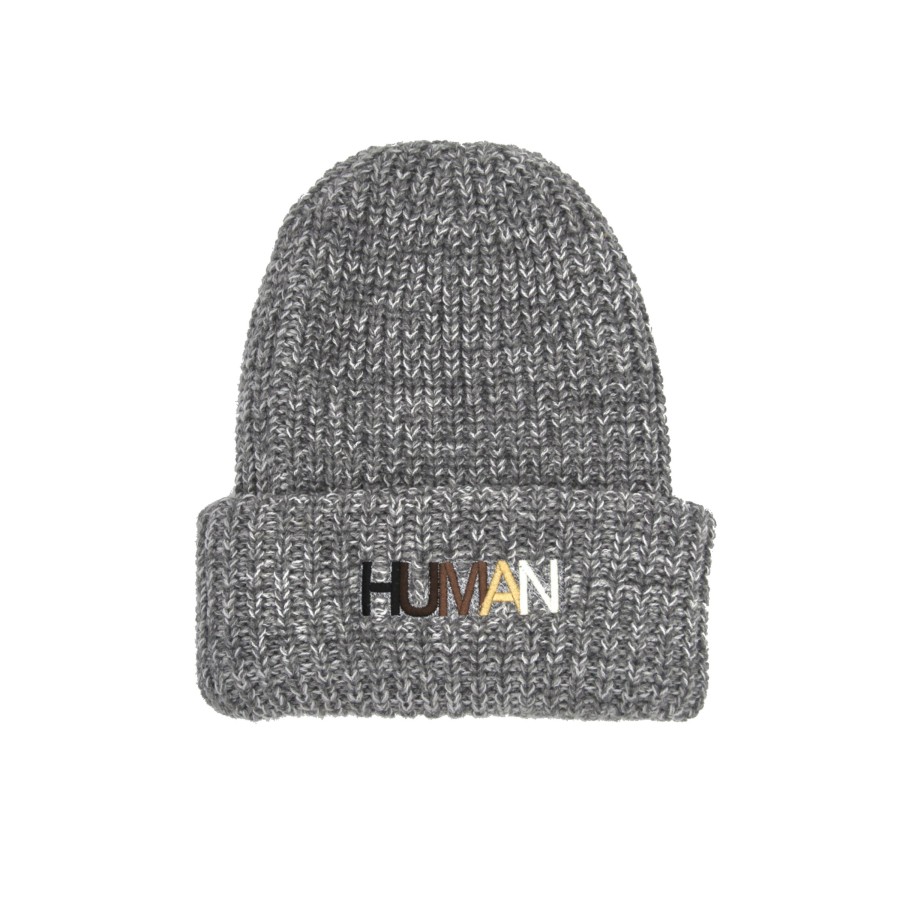 Caps Wear The Peace | Human Embroidered Chunky Beanie