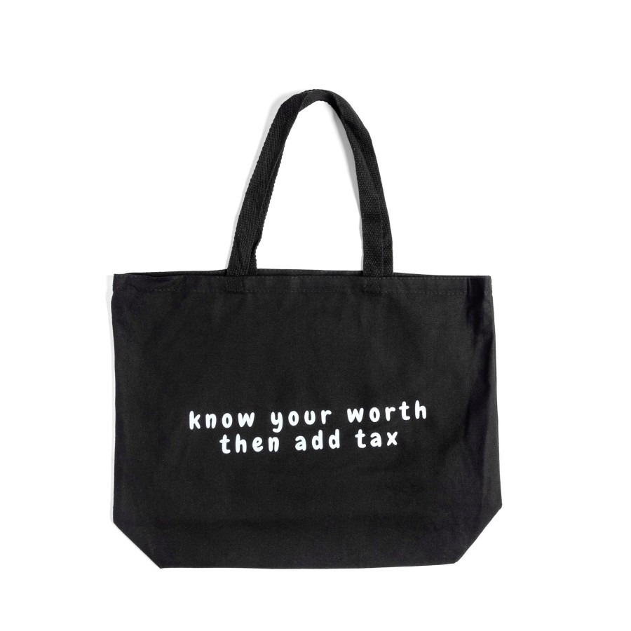 Accessories Wear The Peace | Know Your Worth Jumbo Tote Bag