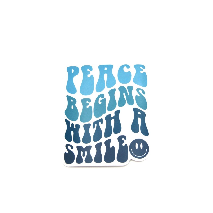 Accessories Wear The Peace | Peace Begins With A Smile Sticker