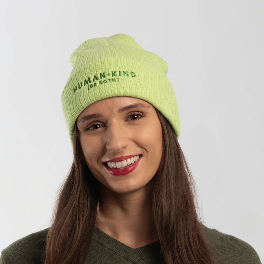 Caps Wear The Peace | Human Kind Embroidered Beanie