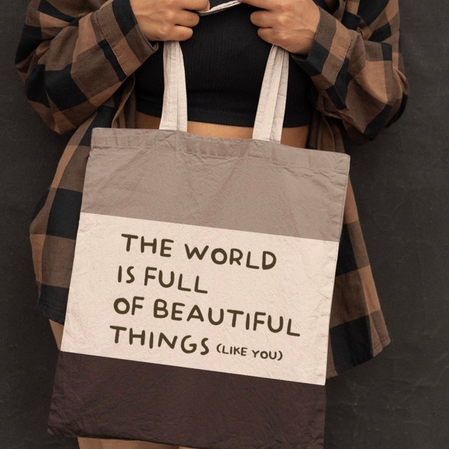 Accessories Wear The Peace | World Of Beauty Tote Bag