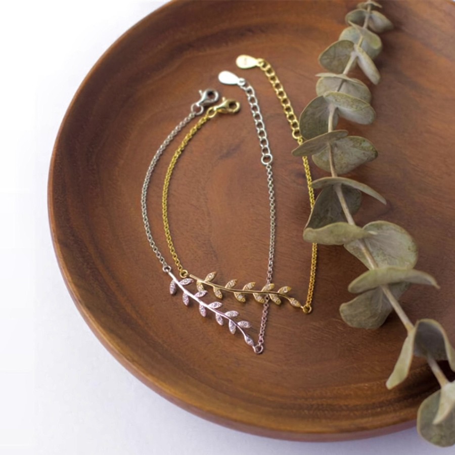 Jewelry Wear The Peace | Olive Branch 925 Sterling Bracelet