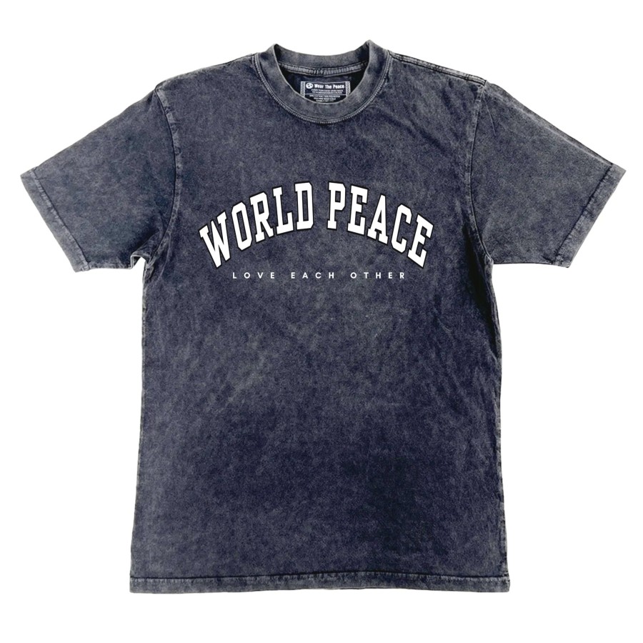 Clothing Wear The Peace | World Peace Vintage Tee Vintage Black