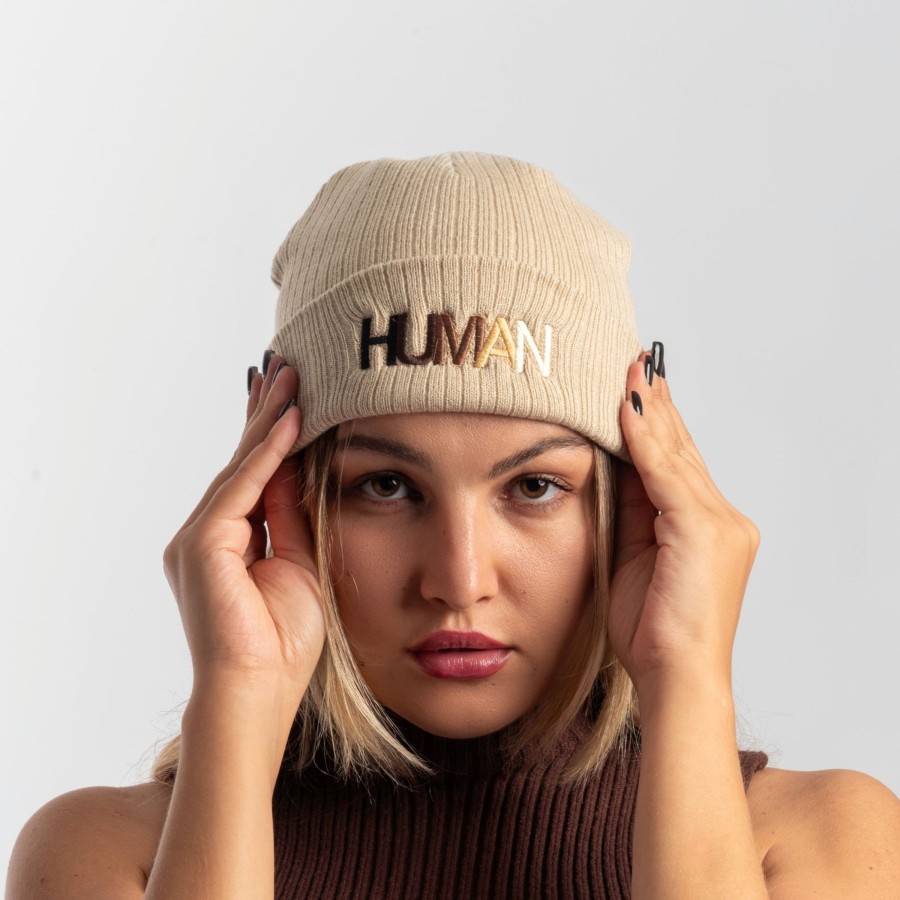 Caps Wear The Peace | Human Embroidered Beanie