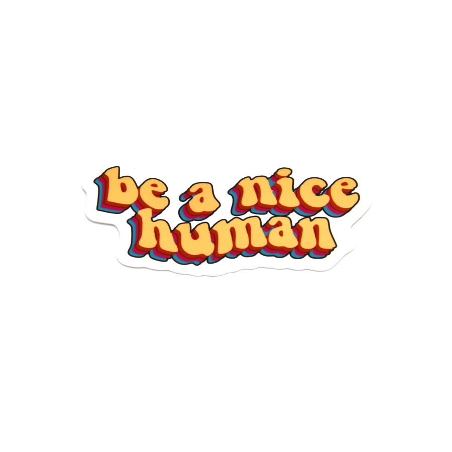 Accessories Wear The Peace | Be A Nice Human Sticker