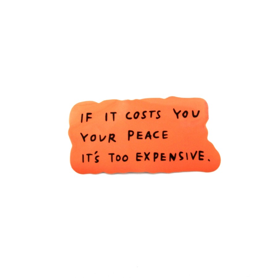 Accessories Wear The Peace | The Cost Of Peace Sticker