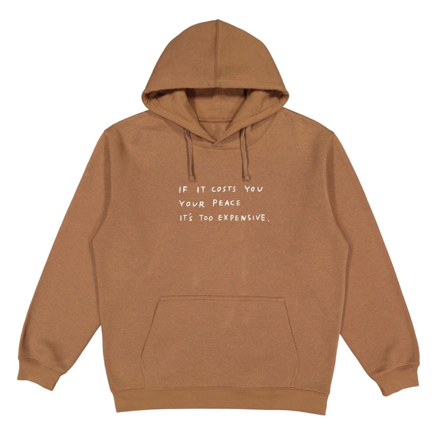 Clothing Wear The Peace | The Cost Of Peace Brown Hoodie