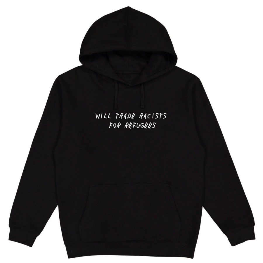 Clothing Wear The Peace | Trade Racists For Refugees Hoodie Black